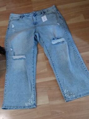 NWT Jessica Simpson Zinnia Light Blue Distressed Women's Jeans